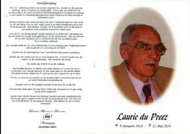 PREEZ-DU-Jan-Lourens-Nn-Laurie-1918-2010-M