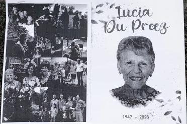 PREEZ-DU-Lucia-Sophia-Nn-Lucia-nee-Botha-1947-2023-F