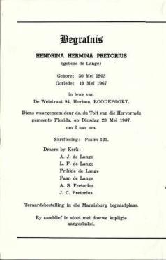 PRETORIUS-Hendrina-Hermina-née-DeLange-1903-1967-F