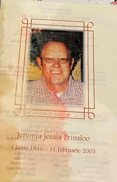 PRINSLOO-Jeremia-Jesaia-1946-2005-M