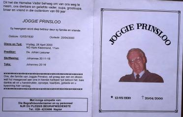 PRINSLOO-Joggie-1930-2000-M