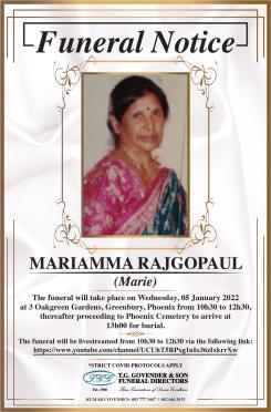 RAJGOPAUL-Mariamma-Nn-Marie-0000-2022-F