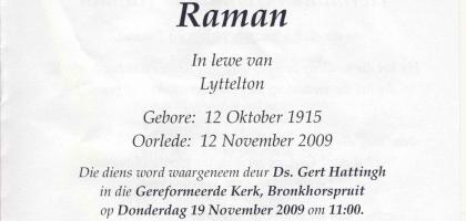 RAMAN-Hermanus-Gerhardus-1915-2009