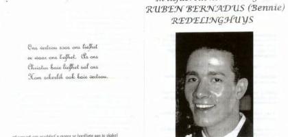 REDELINGHUYS-Ruben-Bernardus-Nn-Bennie-1974-2001-M