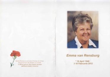 RENSBURG-VAN-Emmerentia-Nn-Emma.Ems-1946-2012-F