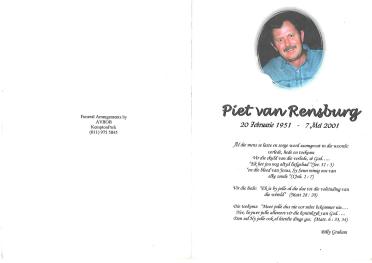 RENSBURG-VAN-Petrus-Johannes-Nn-Piet-1951-2001-M