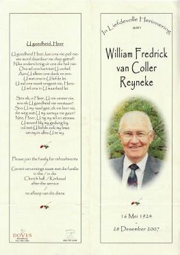 REYNEKE-William-Fredrick-VanColler-Nn-Willem-1924-2007-M