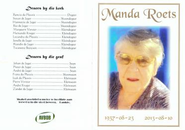 ROETS-Hermanda-Nn-Manda-1937-2013-F