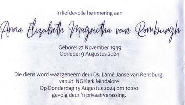 ROMBURGH-VAN-Surnames-Vanne