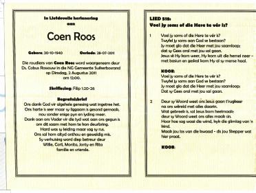 ROOS-Coen-1940-2011-M