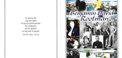 ROOTMAN-Benjamin-David-1915-2008