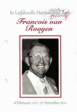 ROOYEN-VAN-Francois-1935-2014-M