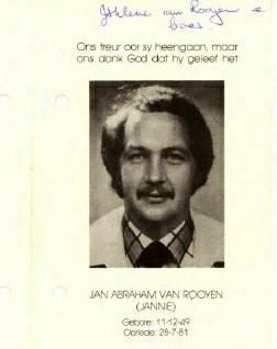 ROOYEN-VAN-Jan-Abraham-Nn-Jannie-1949-1981-M