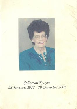 ROOYEN-VAN-Julia-Nn-Julie-1917-2002-F