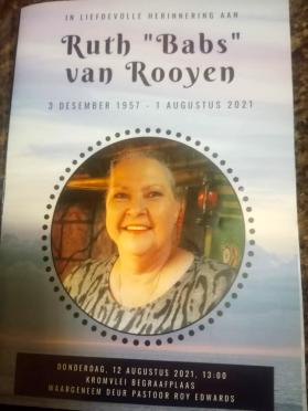 ROOYEN-VAN-Ruth-Nn-Babs-1957-2021-F