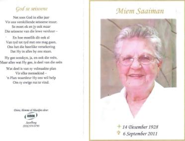 SAAIMAN-Maria-Magdalena-Magretha-nee-VanRensburg-1928-2011-F