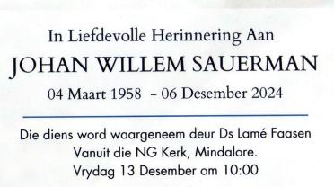 SAUERMAN-Johan-Willem-Nn-Johan-1958-2024-M