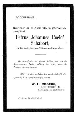 SCHABORT-Petrus-Johannes-Roelof-1837-1914-M