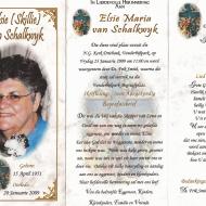 SCHALKWYK, Elsie Maria van nee LüTHER 1951-2009_1