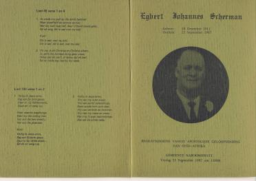 SCHERMAN-Egbert-Johannes-1911-1987-M