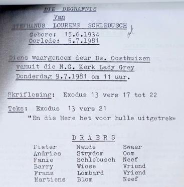 SCHLEBUSCH-Stephanus-Lourens-1934-1981-M