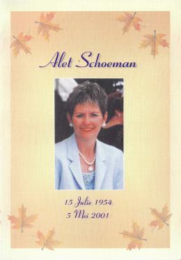 SCHOEMAN-Aletta-Catharina-Nn-Alet-1954-2001-F