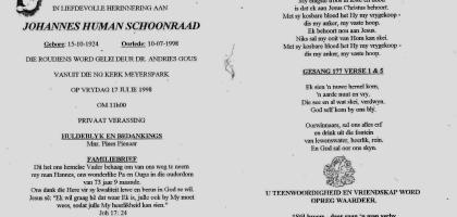 SCHOONRAAD-Johannes-Human-1924-1998