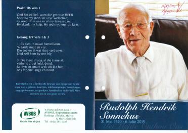 SONNEKUS-Rudolph-Hendrik-1920-2015-M