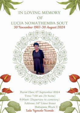 SOUT-Lucia-Nomathemba-1967-2024-F