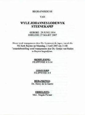 STEENEKAMP-Johannes-Lodewyk-Nn-Oubaas-1914-2007-M