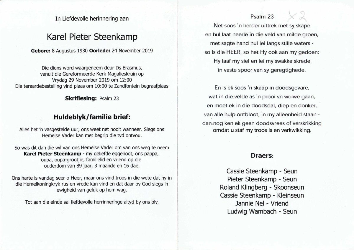 STEENKAMP-Karel-Pieter-Nn-Kallie-1930-2019-M-02
