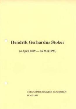 STOKER-Hendrik-Gerhardus-1899-1993-M