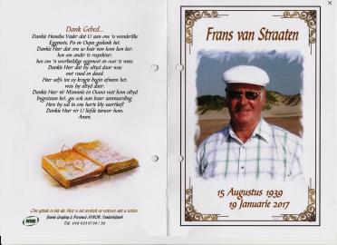 STRAATEN-VAN-Francois-Engelbertus-1939-2017-M