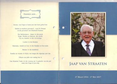 STRAATEN-VAN-Jaap-1924-2017-M