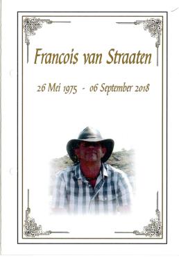 STRAATEN-VAN-Petrus-Francois-1975-2018-M