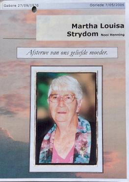 STRYDOM-Martha-Louisa-Nn-Mart-nee-Henning-1930-2006-F