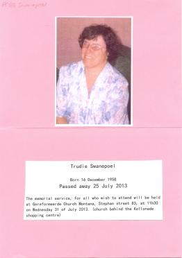 SWANEPOEL-Petronella-Catharina-Gertruida-Gezina-Nn-Trudie-1958-2013-F