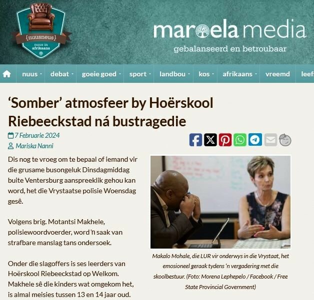 zHoërskool Riebeeckstad Bus Insident-05