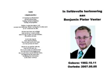 VENTER-Benjamin-Pieter-1982-2007-M