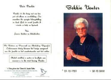 VENTER-Elizabeth-Maria-Nn-Bekkie-nee-DeKlerk-1921-2000-F