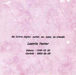 VENTER-Leentie-1949-2003-F