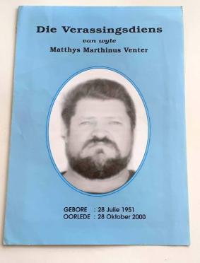 VENTER-Matthys-Marthinus-Nn-Theuns-1951-2000-M