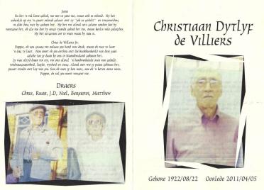 VILLIERS-DE-Christiaan-Dytlyf-1922-2011-M