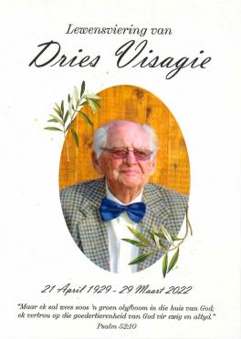 VISAGIE-Dries-1929-2022-M