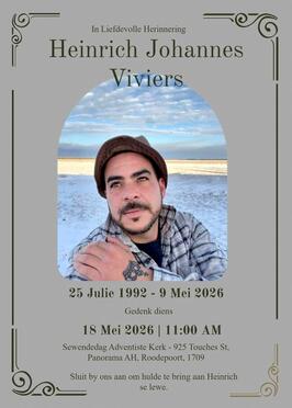 VIVIERS-Heinrich-Johannes-Nn-Heinrich-1992-2026-M-01