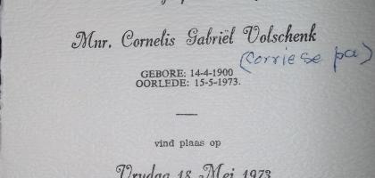 VOLSCHENK-Cornelis-Gabriel-1900-1973