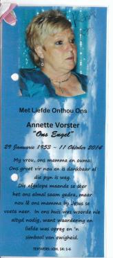 VORSTER-Annette-Nn-OnsEngel-1953-2014-F