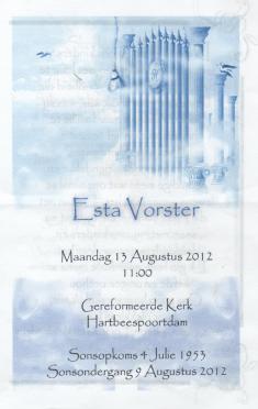 VORSTER-Esta-1953-2012-F_1