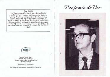 VOS-DE-Benjamin-1929-2007-M