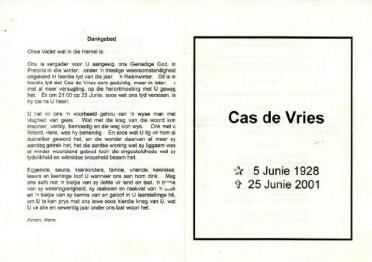 VRIES-DE-Casparus-Johannes-Nn-Cas-1928-2001-M